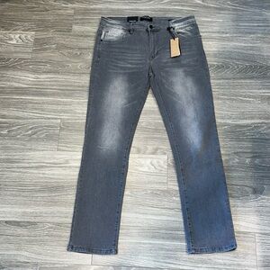 Kenneth Cole grey washed jeans. 34x32. NWT